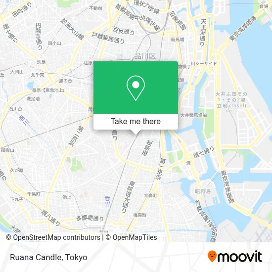 Ruana Candle map