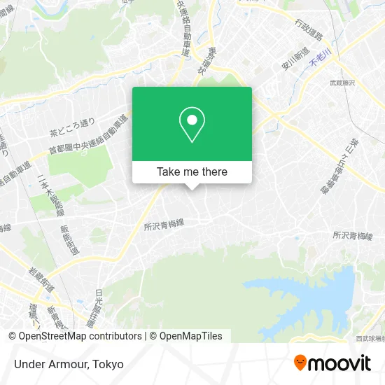 Under Armour map