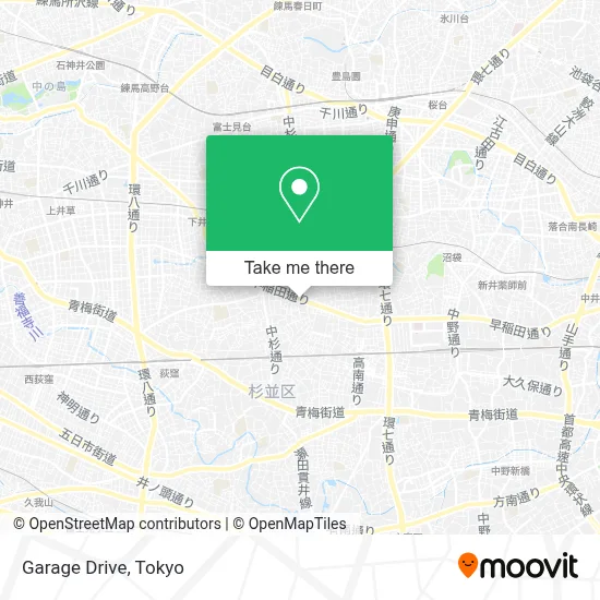 Garage Drive map