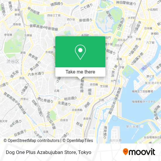 Dog One Plus Azabujuban Store map