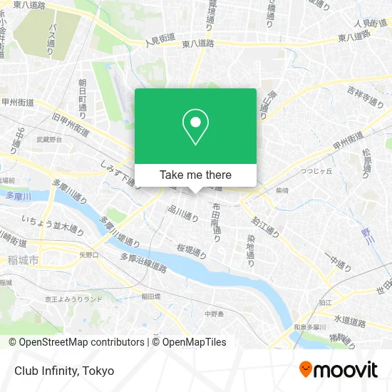 Club Infinity map