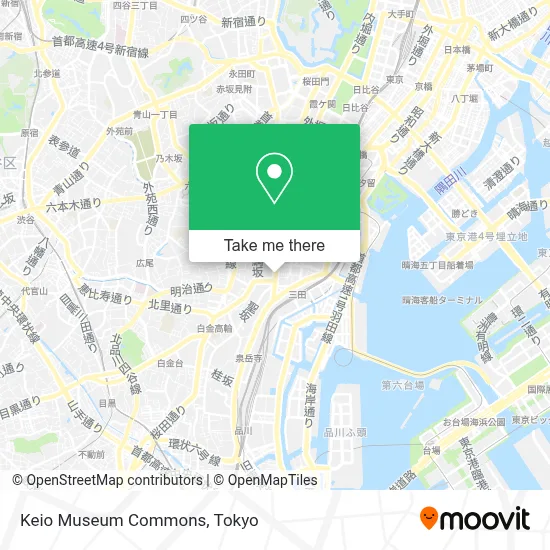 Keio Museum Commons map