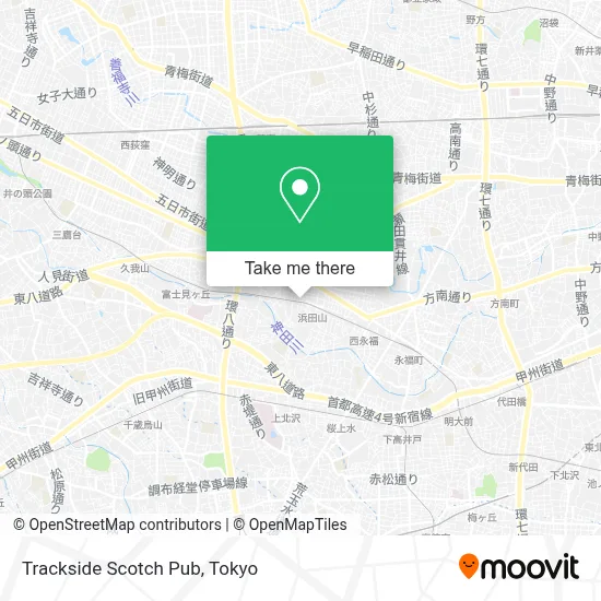 Trackside Scotch Pub map