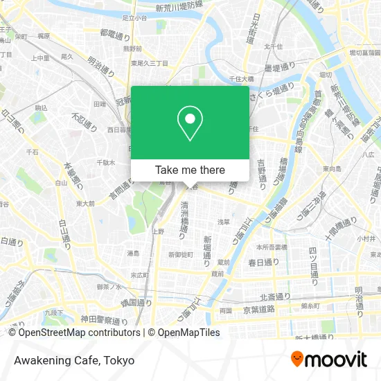 Awakening Cafe map