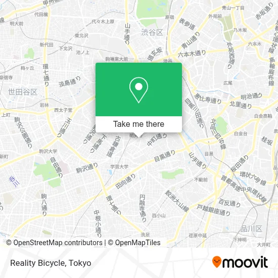 Reality Bicycle map