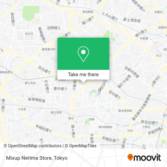 Mixup Nerima Store map
