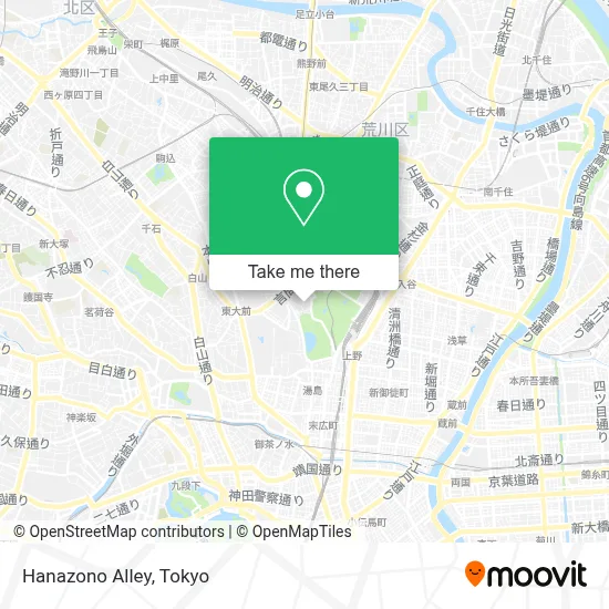 Hanazono Alley map