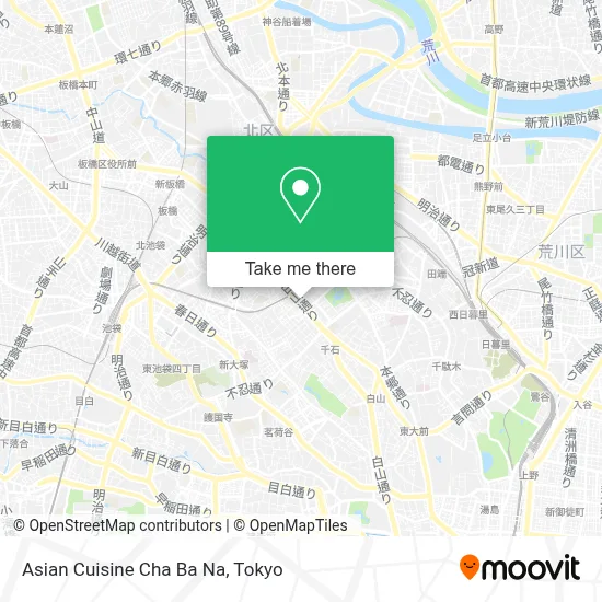 Asian Cuisine Cha Ba Na map