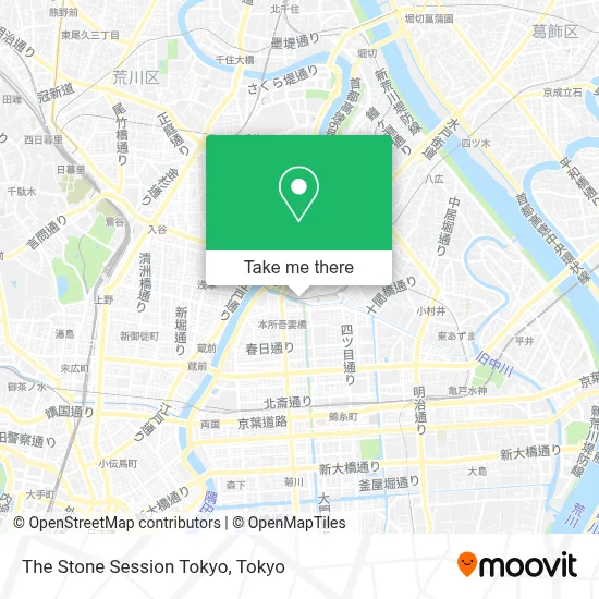 The Stone Session Tokyo map