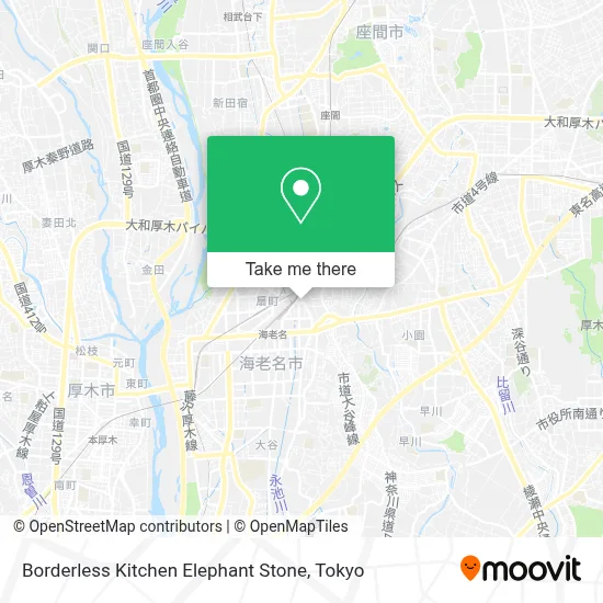 Borderless Kitchen Elephant Stone map