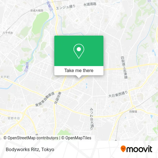 Bodyworks Ritz map