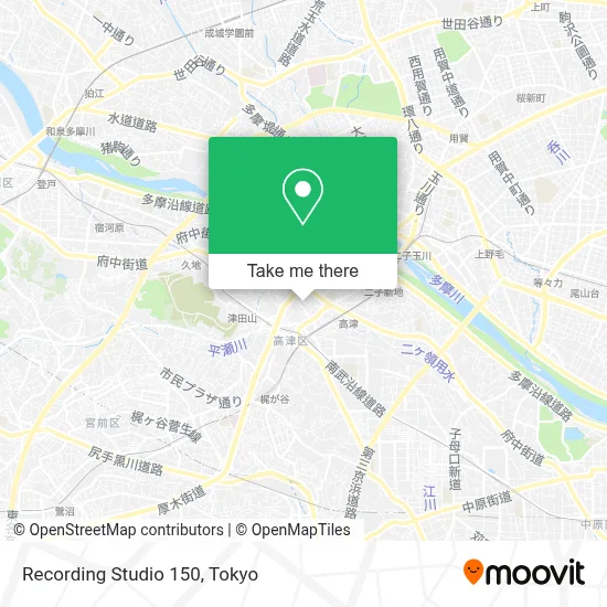 Recording Studio 150 map