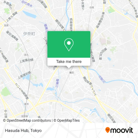 Hasuda Hub map