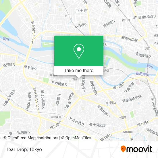 Tear Drop map