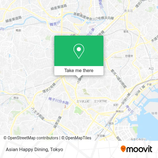 Asian Happy Dining map
