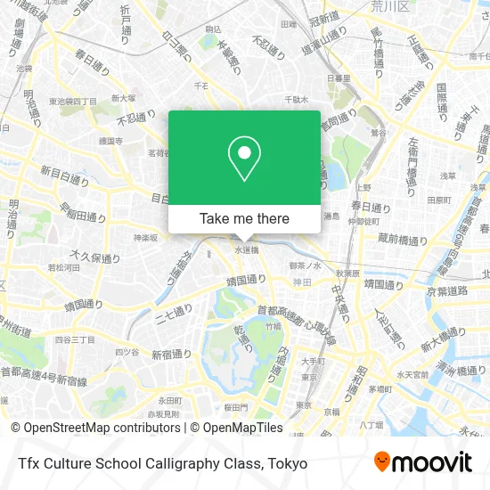 Tfx Culture School Calligraphy Class map
