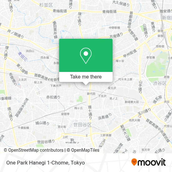 One Park Hanegi 1-Chome map