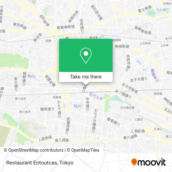 Restaurant Entoutcas map