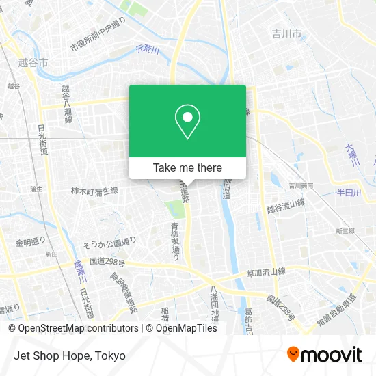 Jet Shop Hope map