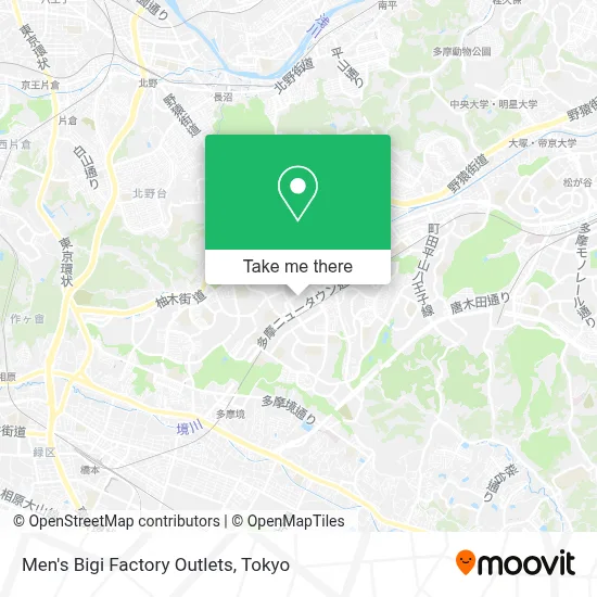 Men's Bigi Factory Outlets map
