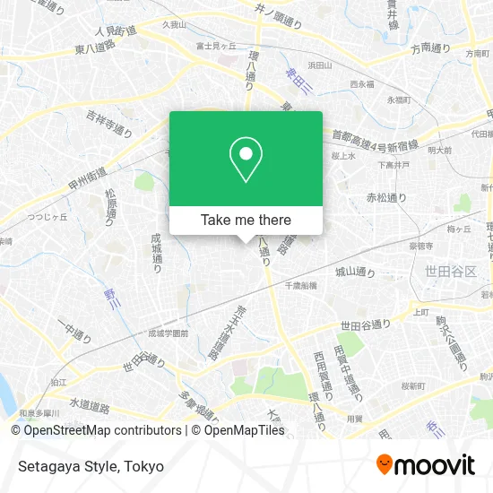 Setagaya Style map