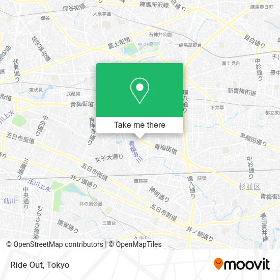 Ride Out map