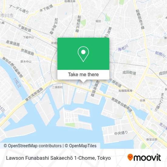 Lawson Funabashi Sakaechō 1-Chome map