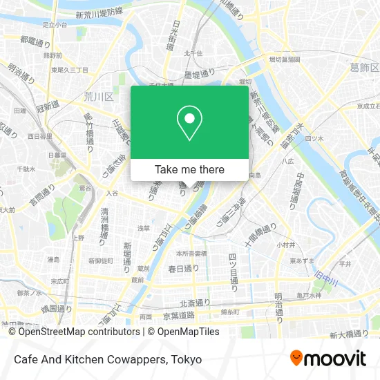 Cafe And Kitchen Cowappers map