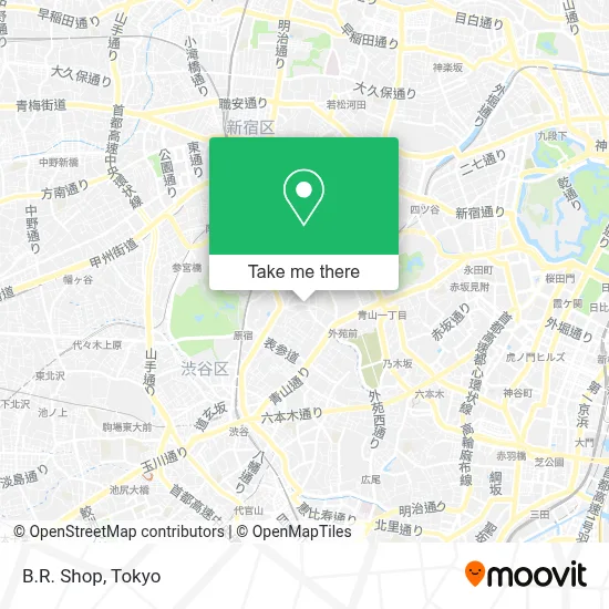 B.R. Shop map