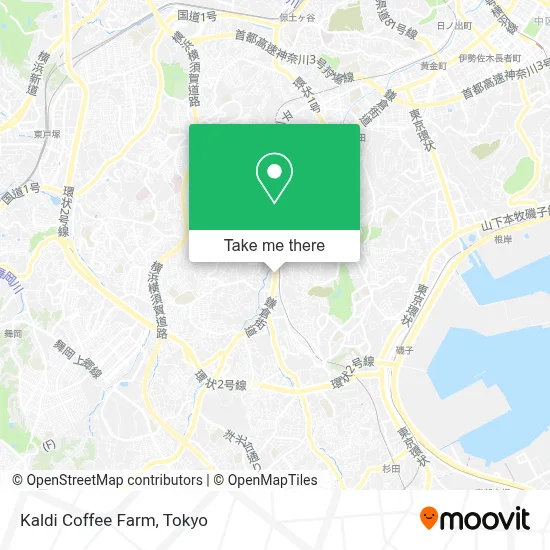 Kaldi Coffee Farm map