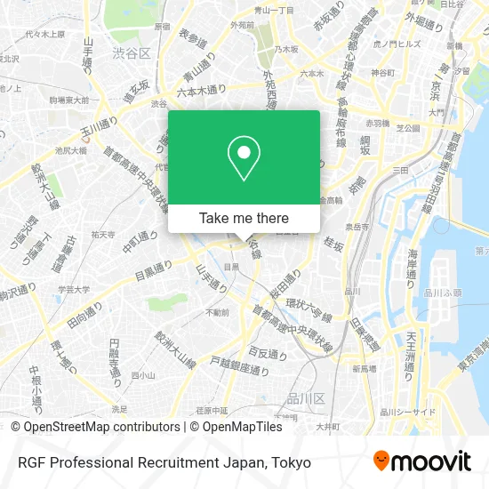 RGF Professional Recruitment Japan map