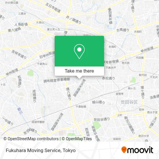 Fukuhara Moving Service map