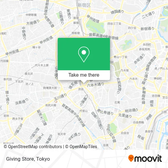 Giving Store map
