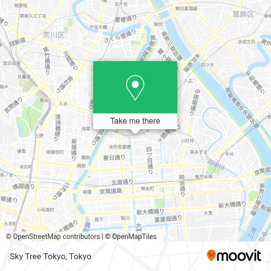 Sky Tree Tokyo map