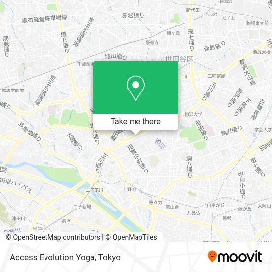 Access Evolution Yoga map