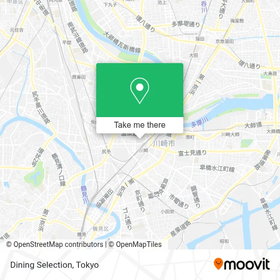 Dining Selection map