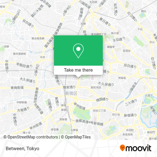 Between map