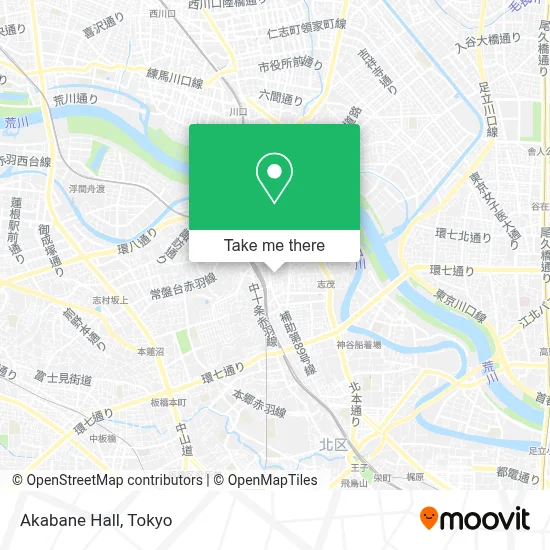 Akabane Hall map