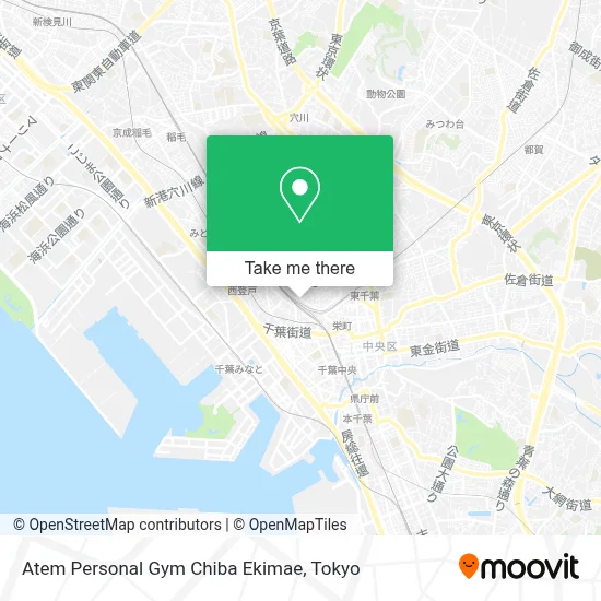 Atem Personal Gym Chiba Ekimae map