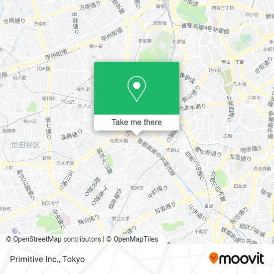 Primitive Inc. map
