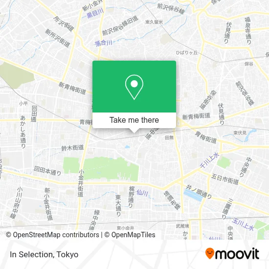In Selection map