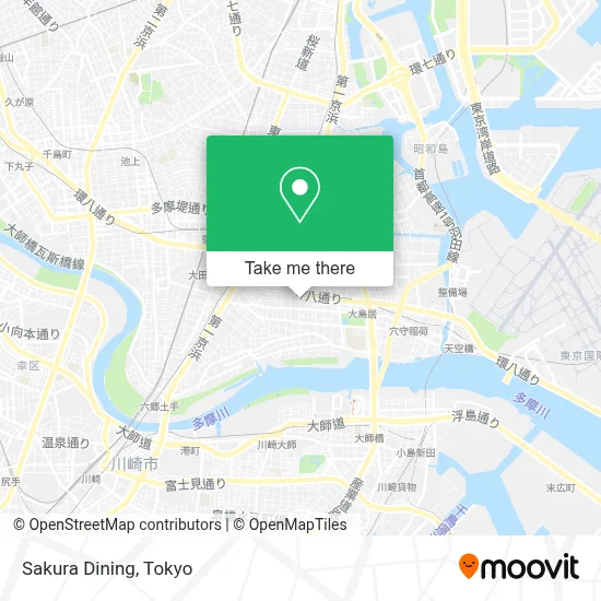Sakura Dining map