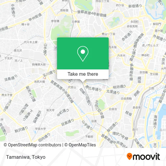Tamaniwa map