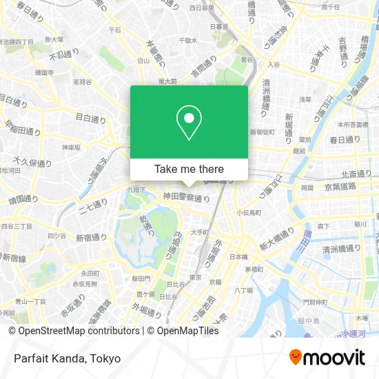 Parfait Kanda map
