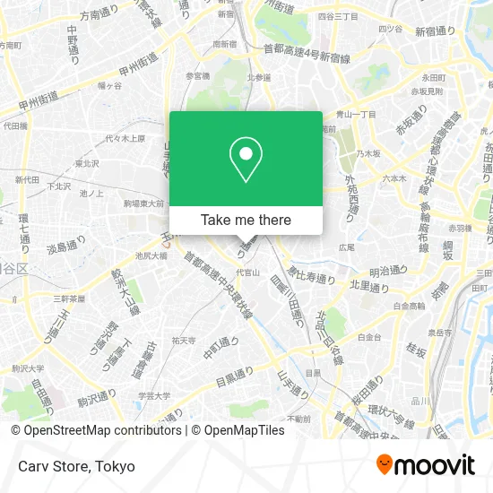 Carv Store map