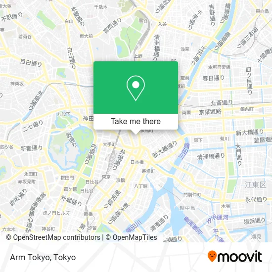 Arm Tokyo map