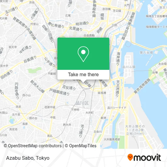 Azabu Sabo map