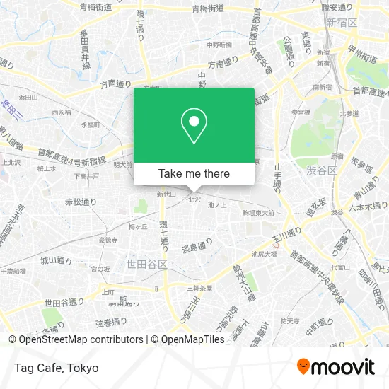 Tag Cafe map