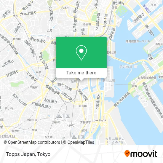 Topps Japan map