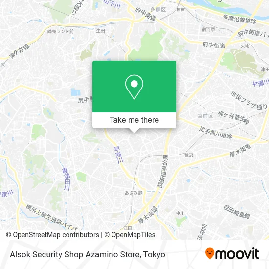 Alsok Security Shop Azamino Store map